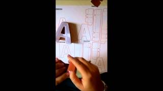 SnapDragon Snippets 3d letter a box Tutorial for Silhouette Cameo [upl. by Yenal]