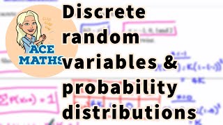 IB Maths  discrete random variables and discrete probability distributions [upl. by Lanaj]