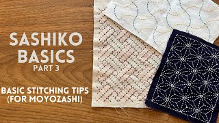 Very basic Sashiko stitching tips you should know Introduction to Sashiko for beginners Part 3 [upl. by Uziel9]