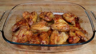 Alitas de pollo al horno Receta muy fácil rápida y económica [upl. by Burdett]