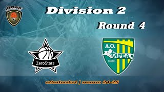 Atlasbasket  Div 2Round 4  ZERO STARS vs ΚΑΡΕΑΣ BC [upl. by Eitsirk34]