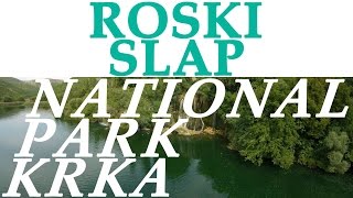 Aerial view  Krka National Park  Roski slap [upl. by Hsetim457]