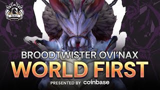 Liquid vs WORLD FIRST Mythic Broodtwister Ovinax  Nerubar Palace [upl. by Patrizius]