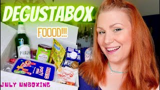 DEGUSTABOX JULY 2020 SNACK BOX SUBSCRIPTION UNBOXING [upl. by Grantley197]