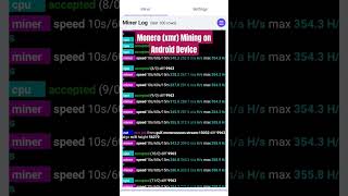 MONERO XMR Mining on Mobile [upl. by Adnor]