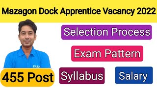 Mazagon Dock Apprentice Recruitment 2022  MDL Apprentice Syllabus  Exam Pattern  Salary [upl. by Airom]