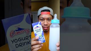 milk or yogurt drink asmr mukbang eating funny [upl. by Nellir366]