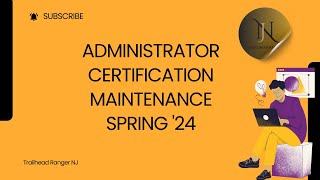 Administrator Certification Maintenance Spring 24  Unit 1 amp 2 [upl. by Rooney866]