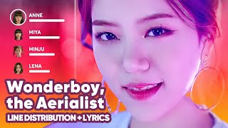 GWSN  Wonderboy the Aerialist Line Distribution  Lyrics Karaoke PATREON REQUESTED [upl. by Ciprian]