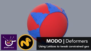 MODO  Deformers  Using Lattices to Tweak Constrained Geo [upl. by Ase]