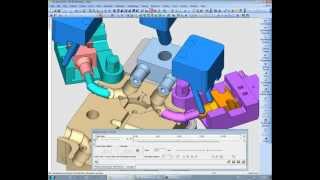 CimatronE10 90 degrees bend rotating row a motion analysis [upl. by Doy]