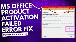 MS Office NOT ACTIVATED Heres What Youre Doing Wrong [upl. by Ahcsatan]