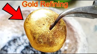 You Wont Believe What GOLD Refining Process DOES to MAKE 24k Gold Bar [upl. by Anyek]