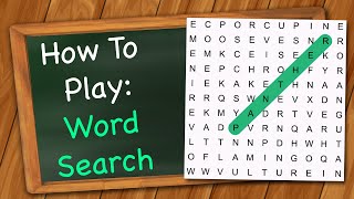 How to play Word Search [upl. by Allys]