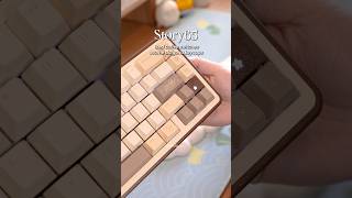 Story65 typing asmr 🍂☕️🤎 mechanicalkeyboard [upl. by Gnoht]