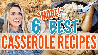 6 BEST CASSEROLE RECIPES  Quick Easy StressFree Dinners [upl. by Creamer421]