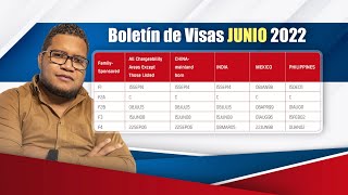 BOLETIN DE VISAS JUNIO 2022  ANALISIS Y PROYECCIONES [upl. by Annoed]