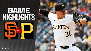 Giants vs Pirates Game Highlights 52324  MLB Highlights [upl. by Murielle]