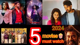 Top 5 Movies of 2024 must watch  best filmy [upl. by Karlotte361]