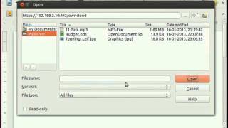 WebDAV in LibreOffice [upl. by Llemmart400]