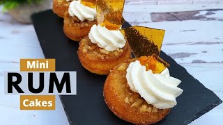 Mini Rum Cakes No Mixer Required [upl. by Hanny]