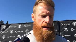 Portland Timbers defender Nat Borchers on Saturdays game against Vancouver Video [upl. by Adan]