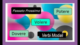 Lezione 93 Passato Prossimo Volere Potere Dovere Verbi Modali Verbi Riflessivi [upl. by Eelahc]