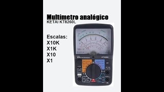 Multímetro analógico Ketai KT8260L [upl. by Htims173]