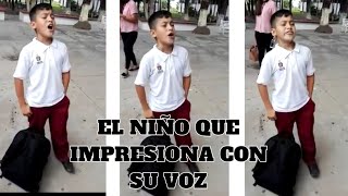 EL NIÑO QUE SE ESTÁ HACIENDO VIRAL CON SU VOZ [upl. by Archle]