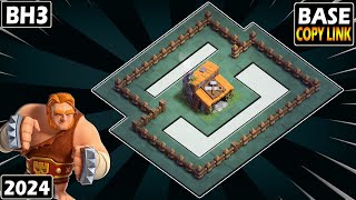 NEW BEST BUILDER HALL 3 ANTI GIANT  BASE 2024  BASE DESIGN  Clash Of Clans [upl. by Adamis306]