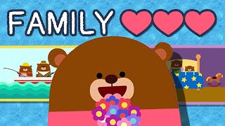 My Family Loves Me ♫  Mommy amp Daddy Song  Wormhole English Music For Kids [upl. by Ximenez155]