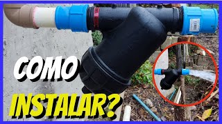 COMO INSTALAR FILTRO DE IRRIGAÇÃO Qual posição correta [upl. by Bronny14]