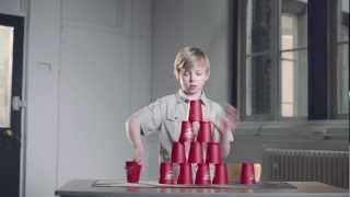 Cup Stacking Skills with Finn Kverndal  Virgin Media Talent School [upl. by Naniac]