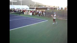 Roger Federer Warm Up Practice 1 of 4 [upl. by Adnohser]