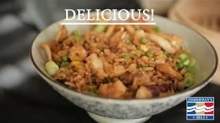 Fishermans Deli Recipe  Seafood Rice Stir Fry [upl. by Luapnoj]