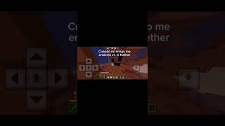 Cuando mi amigo me deja enserrado en el Nether minecraft memes humor minecraftmemes [upl. by Earas812]