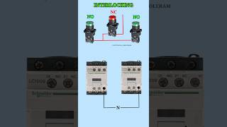 contactor ki interlocking kaise krte hai electrical wiring animation ai motor connection [upl. by Berey]