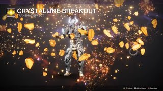 Crystalline Breakout transmat effect  Bright Dust  Weekly cosmetics for Bright Dust in Eververse [upl. by Nalyt375]