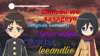 Shinzou wo sasageyoenglish versionlyrics video [upl. by Socin]