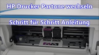 HP Drucker Patronen wechseln HP Deskjet 3639 Druckpatrone wechseln am Drucker [upl. by Ahsitnauq746]