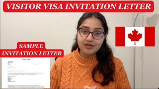 How to write Invitation letter for Canada Visitor Visa Sample Letter Included Letter Format [upl. by Theodora]