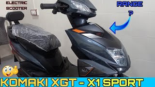 Komaki XGT  X1 Electric Scooty Price Range detail review  New Electric Scooter launched in India [upl. by Ransom383]