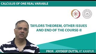 Taylors Theorem other issues and end of the courseII [upl. by Alyacim104]