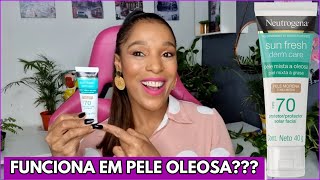 RESENHA PROTETOR SOLAR COM COR NEUTROGENA SUN FRESH DERM CARE FPS 70 PARA PELE OLEOSA [upl. by Ranger]