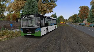 OMSI 2  Fikcyjny Szczecin by ReMi Mod 1112  Linia C42  Scania Citywide 12LF [upl. by Hermie]