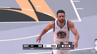 NBA 2K25 Ultra Modded Season  WARRIORS vs MAVERICKS FULL GAME HIGHLIGHTS [upl. by Kissie]