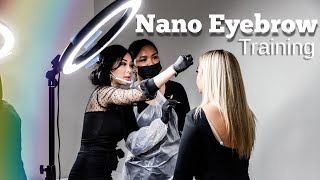 Nano Brow Training with Permanent Beauty by lili [upl. by Judy]