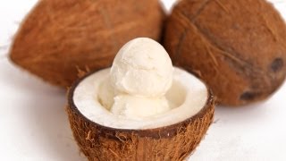 Coconut Ice Cream Recipe  Laura Vitale  Laura in the Kitchen Episode 589 [upl. by Jem]