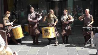 bagpipe musica celtica  glasgow 2011  CLANADONIA  Hamsterheid panasonic sd90 full hd [upl. by Simonette]