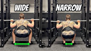 Wide vs Narrow Stance Squat Kinematics amp Muscle Activation [upl. by Sharman]